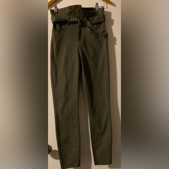 Shop Pistola Inez Paperbag Skinny In Eden - Picture 5 of 7